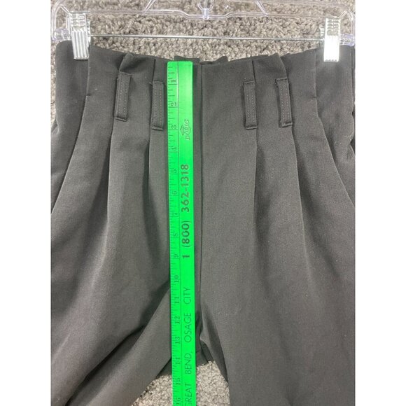 Bebop Women's Black Pleated Pull On Baggy Leg Dress Pants Size Small - Picture 8 of 11